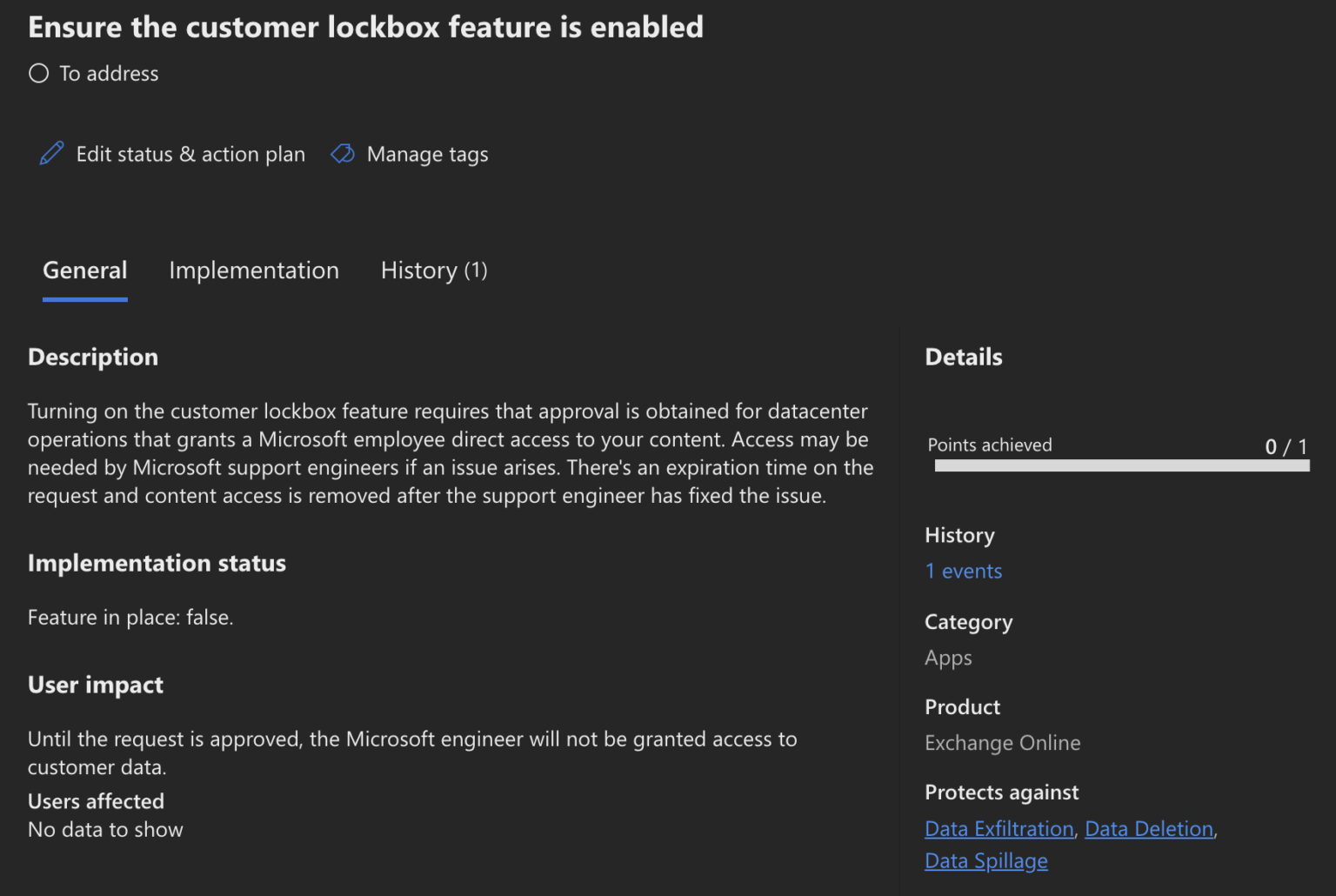 Ensure the customer lockbox feature is enabled - Msft Advocate