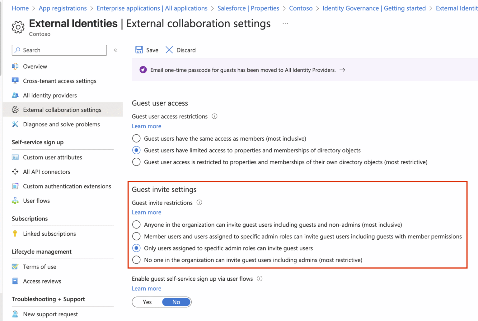Configure External Collaboration Settings – Security Hardening - Msft ...