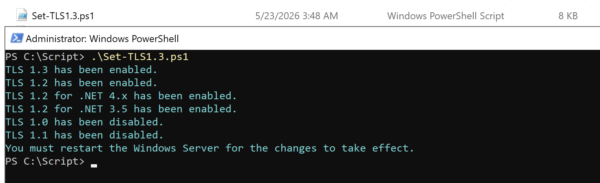 How to Enable TLS 1.3 on Windows Server Using PowerShell - Msft Advocate
