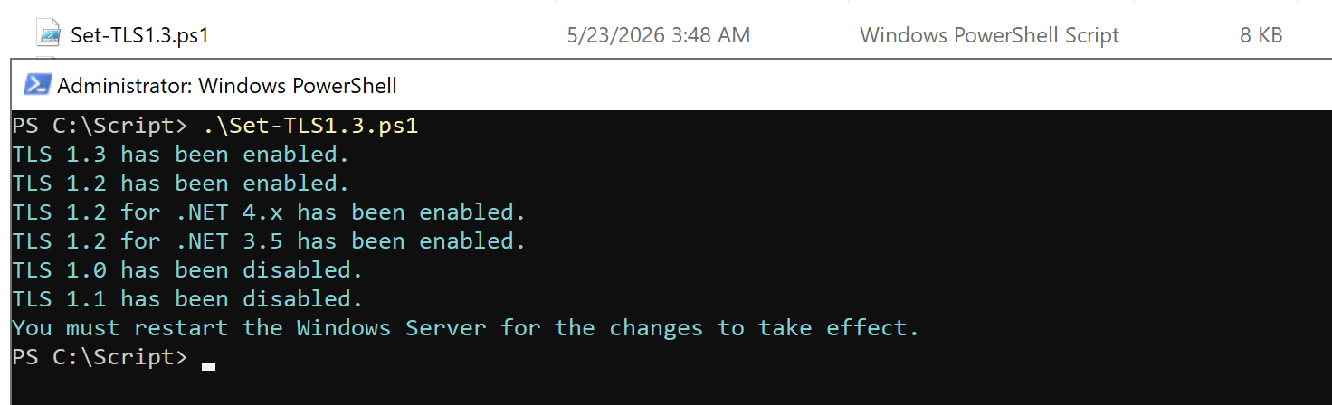 How to Enable TLS 1.3 on Windows Server Using PowerShell - Msft Advocate